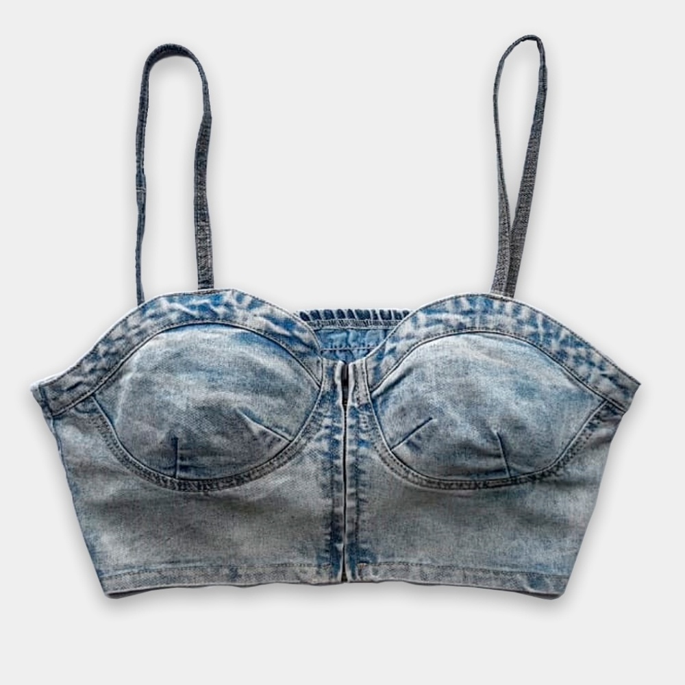 Bustier in Denim